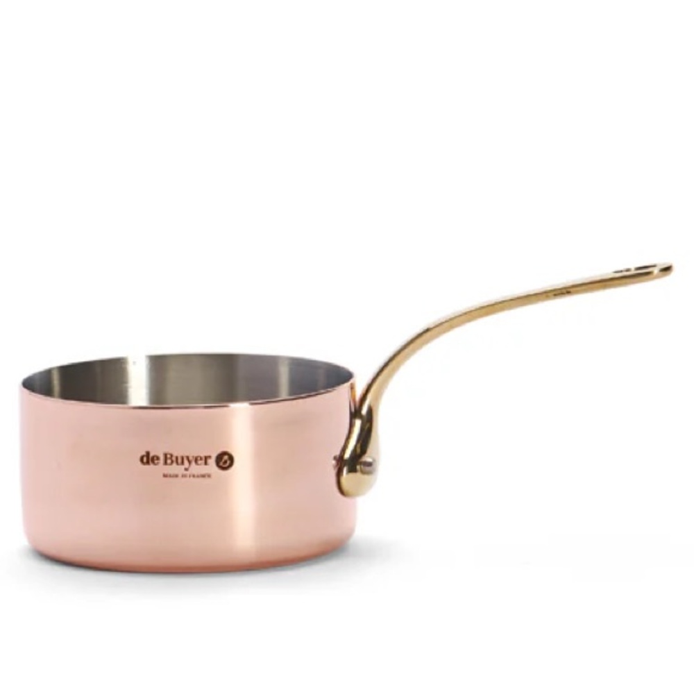 NIB de Buyer Inocuivre Copper Saucepan With Bronze Handle, 16 cm